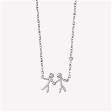Bybiehl - Together My love 2 necklace sølv